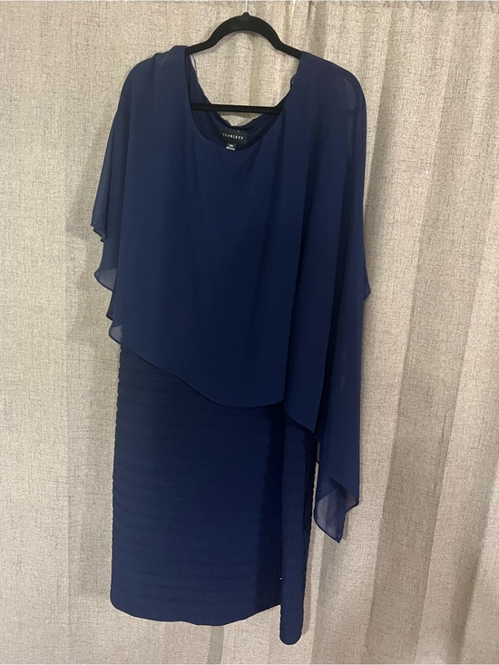 Dresses & Skirts - Scarlett Navy Blue Layered Evening Dress